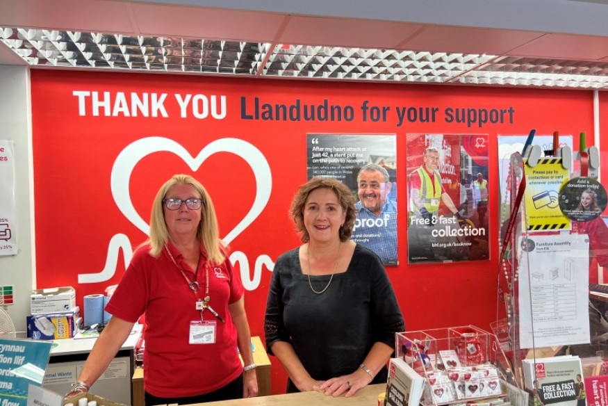 Praise for British Heart Foundation in Llandudno