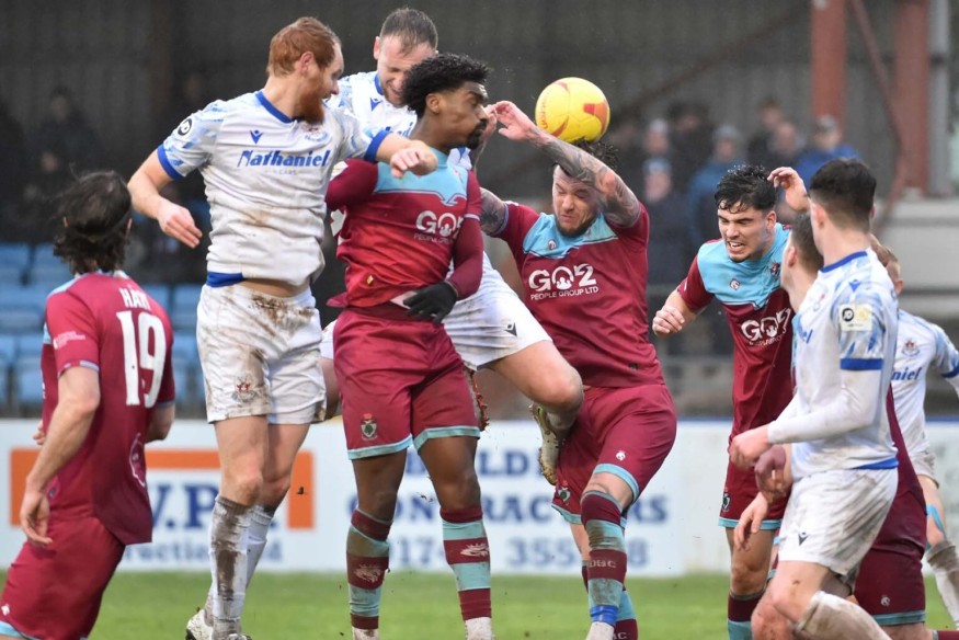 Ten man Colwyn Bay crumble to heavy 5-0 defeat