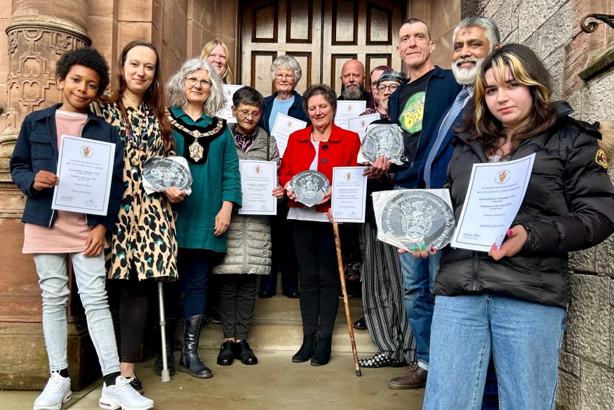 Bay of Colwyn's voluntary heroes receive their awards