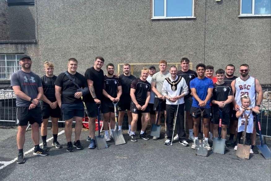 Community Garden project gets support from rugby team